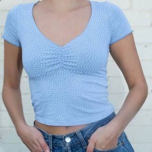 Brandy Melville blue gina top